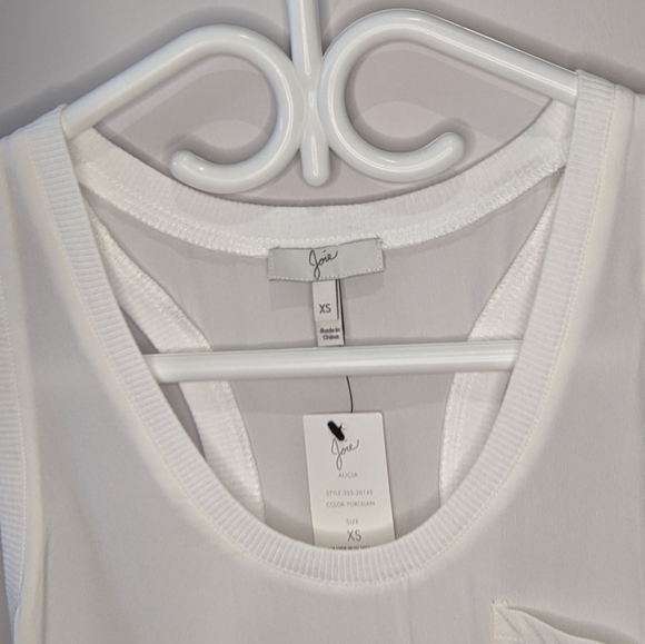 Brand New Joie Women's Silk Racer Back Tank - Picture 3 of 5